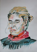 Stana 04, Portrait, Pastell